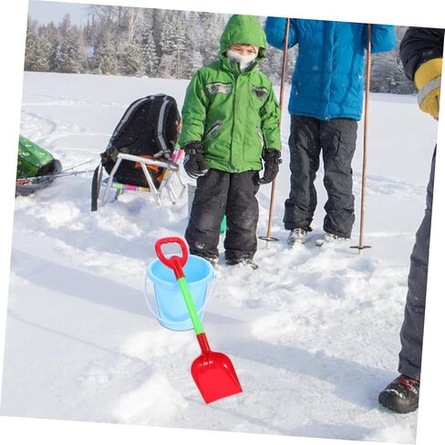 Vaguelly 1set Snow Set Includes Snow Shovel Bucket for Winter Sandbox Activities Lightweight Easy to Carry Random Color in Saudi Arabia