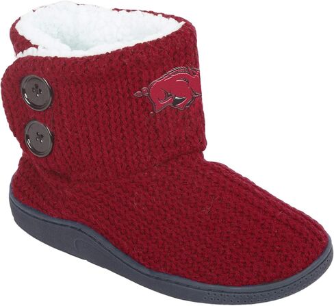 FOCO NCAA Arkansas Razorbacks Womens Knit 2 Button BootKnit 2 Button Boot, Team Color, Large / 9-10 in Saudi Arabia