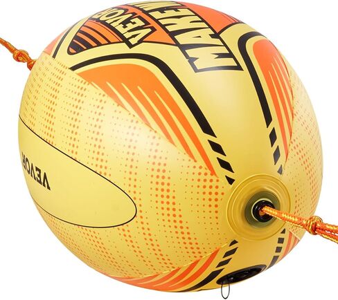 VEVOR Booster Ball, Towable Tube Rope Performance Ball, Thickened PVC Inflatable Booster Balls for Boating and Water Sports - with High Tensile Strength Rope and Speed Safety Valve in Kuwait