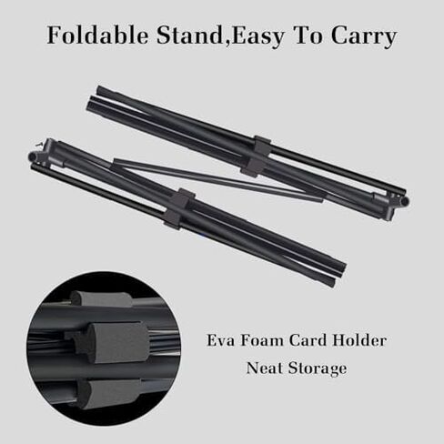 حامل شبكة تنس الريشة المحمول - أعمدة قائمة بذاتها قابلة للتعديل مع شبكة وحقيبة ظهر للتدريب الرياضي واستخدام الشاطئ والملعب - طول 520 سم in Kuwait