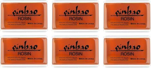 Violin Rosin, Light Low Dust Formula, 6 Pack, for Violin, Viola and Cello, String Instrument Acessories (6) in Saudi Arabia