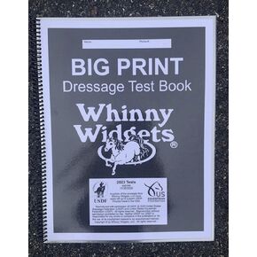 Big Print Dressage Test Book (2023-2027) in Saudi Arabia