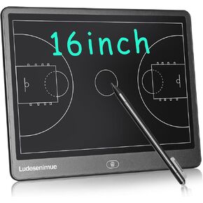 لوحة تدريب كرة السلة الإلكترونية - لوحة تكتيكات كرة السلة LCD مقاس 16 بوصة مع قلم ستايلس، أساسيات مدرب كرة السلة in Kuwait