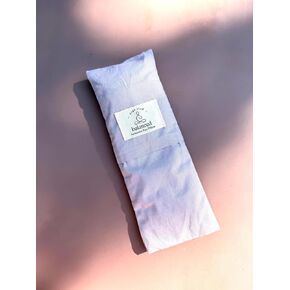 BYS Weighted Lavender Eye Pillow, Organic Cotton Fabric, Grey and White, with Travel Pouche in Saudi Arabia