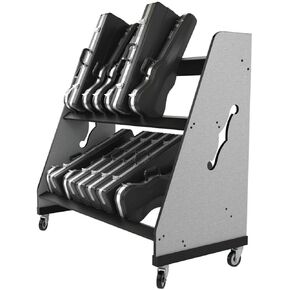 A&S Crafted Products The Band Room Violin Case Shelf Rack for Music Classrooms | Made in U.S.A. in Saudi Arabia