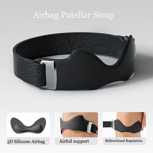 Knee Braces for Women and Men, Patella Knee Support Strap, Basketball, Running, Hiking, Volleyball, Tennis, Squats (Black) in Saudi Arabia