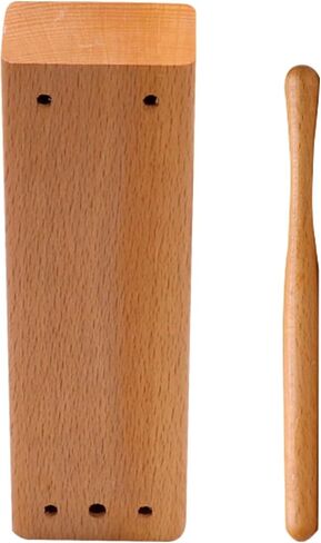 كتلة خشبية آلة موسيقية مع مطرقة كتل إيقاعية من الخشب الصلب مجموعة من 1 آلة إيقاع موسيقية من الخشب الصلب مثالية لفصول الإيقاع in Kuwait