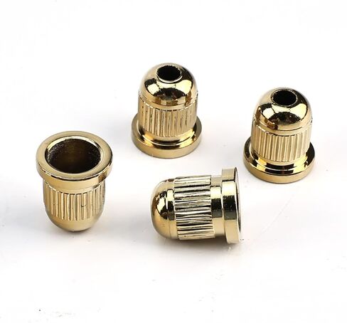 Set of 4 Steel Bass String Through Body String Ferrules 8.2mm String-Thru Ferrules Mount Bushing for 4-string Electric Bass Replacement parts Chrome in Saudi Arabia
