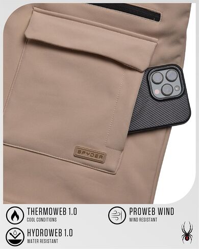 Spyder Womens Softshell Jacket - Cozy Fleece Lined Long Winter Coat - Lightweight Soft Shell Hooded Fall Jacket for Women in Saudi Arabia