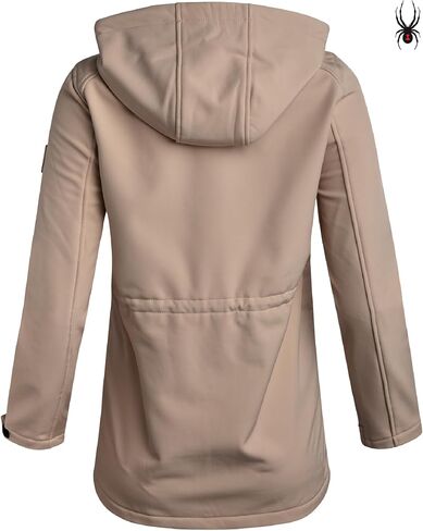 Spyder Womens Softshell Jacket - Cozy Fleece Lined Long Winter Coat - Lightweight Soft Shell Hooded Fall Jacket for Women in Saudi Arabia