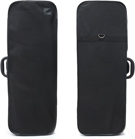 Viola Case for Adjustable size 15" to 16.5" Travel Hard Case,with Straps,Music sheet Bag,High-Density Foam Protection,zipper style (black) in Saudi Arabia