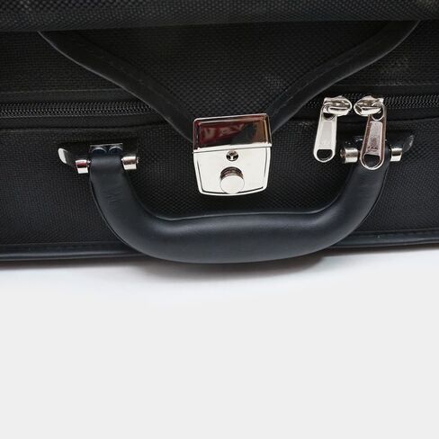 Viola Case for Adjustable size 15" to 16.5" Travel Hard Case,with Straps,Music sheet Bag,High-Density Foam Protection,zipper style (black) in Saudi Arabia