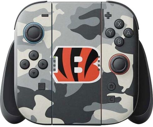غلاف Skinit المخصص للألعاب متوافق مع Nintendo Switch 2 (2025) مع Joy-Con - تصميم مرخص رسميًا من NFL Cincinnati Bengals in Saudi Arabia
