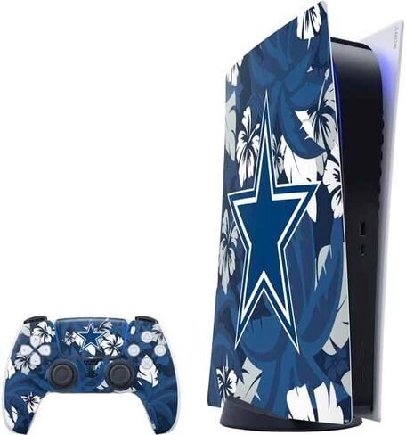 Skinit Decal Gaming Skin Compatible with PS5 Digital Edition Bundle - Officially Licensed NFL Dallas Cowboys Camo Design in Saudi Arabia