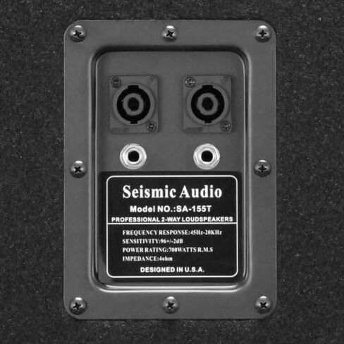 الصوت الزلزالي - SA-155T-PKG21 - زوج من مكبرات الصوت Dual15 PA/DJ مع كابلين مكبر صوت مقاس 25 بوصة - حزمة سماعات وكابلات PA مزدوجة مقاس 15 بوصة in Saudi Arabia