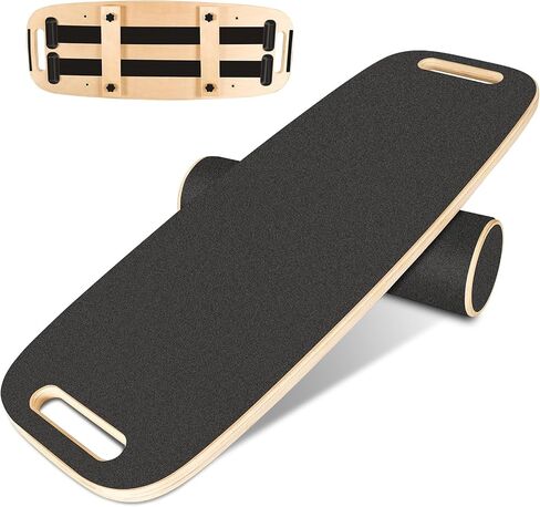 مدرب التوازن، مدرب التوازن لركوب الأمواج مع سدادات قابلة للتعديل - 3 خيارات مختلفة للمسافات، ألواح توازن خشبية، مدرب التوازن لركوب الأمواج، وتمارين اللياقة البدنية، والتدريب على الجليد in Kuwait