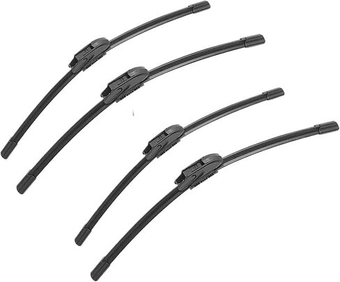 Premium Car Wipers Rubber for JX35 M25 M35 M37 - Front Blade Brushes & Accessories for Optimal Visibility(New Style 4 PCS,M35 (2006-2010)) in Saudi Arabia