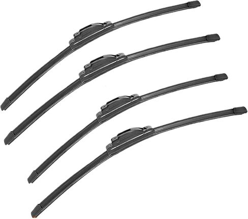 Premium Car Wipers Rubber for JX35 M25 M35 M37 - Front Blade Brushes & Accessories for Optimal Visibility(New Style 4 PCS,M35 (2006-2010)) in Saudi Arabia