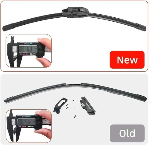Premium Car Wipers Rubber for JX35 M25 M35 M37 - Front Blade Brushes & Accessories for Optimal Visibility(New Style 4 PCS,M35 (2006-2010)) in Saudi Arabia