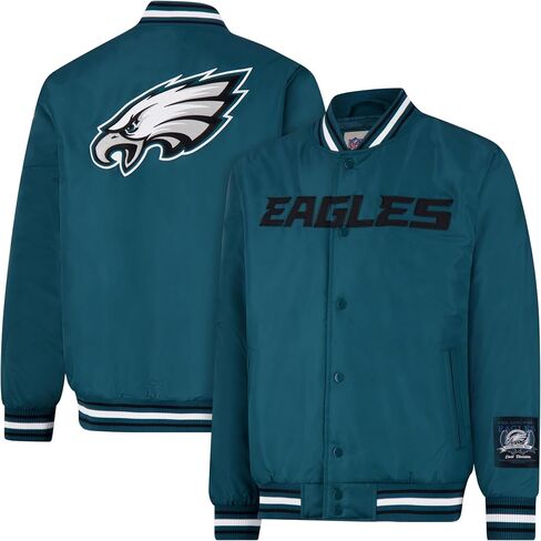 Ultra Game Adults NFL Official Smashing Records Satin Jacket in Saudi Arabia