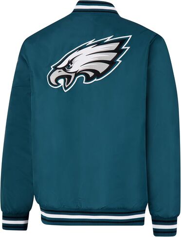 Ultra Game Adults NFL Official Smashing Records Satin Jacket in Saudi Arabia