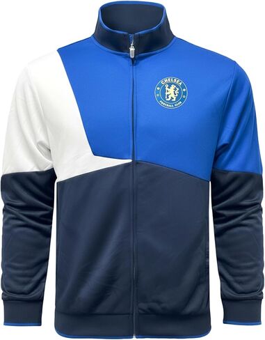 Icon Sports Chelsea Track Jacket – Adult Sizes, Official Chelsea FC Zip-Up Training Jacket in Saudi Arabia