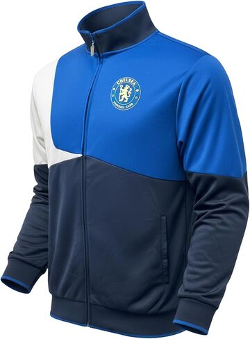 Icon Sports Chelsea Track Jacket – Adult Sizes, Official Chelsea FC Zip-Up Training Jacket in Saudi Arabia