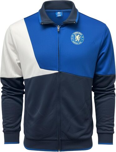 Icon Sports Chelsea Track Jacket – Adult Sizes, Official Chelsea FC Zip-Up Training Jacket in Saudi Arabia