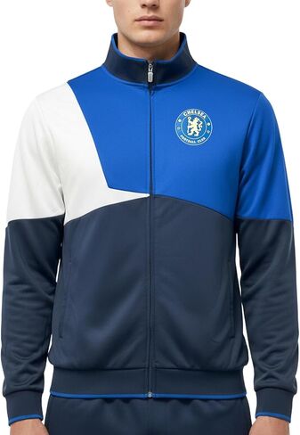 Icon Sports Chelsea Track Jacket – Adult Sizes, Official Chelsea FC Zip-Up Training Jacket in Saudi Arabia