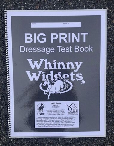 Big Print Dressage Test Book (2023-2027) in Saudi Arabia