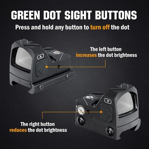ohhunt 2 MOA Reflex Sight Shake Awake Optic Compatible with Picatinny/RMR in Kuwait