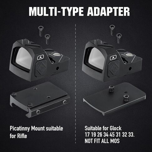 ohhunt 2 MOA Reflex Sight Shake Awake Optic Compatible with Picatinny/RMR in Kuwait