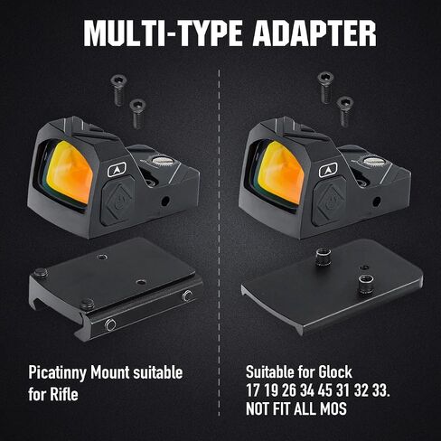 ohhunt 2 MOA ريد دوت سايت | Green Dot Sight Micro Reflex Sight Shake Awake Optic متوافق مع حامل Picatinny أو بصمة RMR in Kuwait