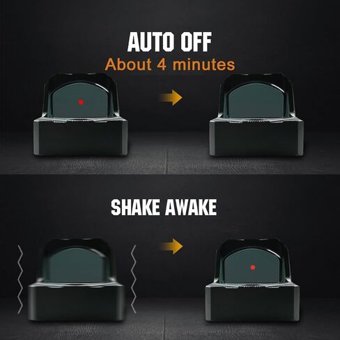 ohhunt 2 MOA ريد دوت سايت | Green Dot Sight Micro Reflex Sight Shake Awake Optic متوافق مع حامل Picatinny أو بصمة RMR in Kuwait
