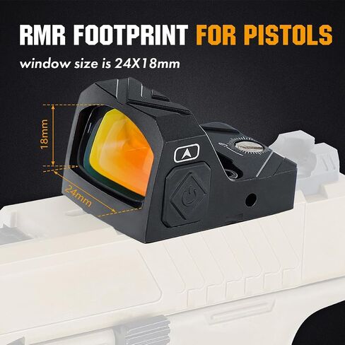 ohhunt 2 MOA ريد دوت سايت | Green Dot Sight Micro Reflex Sight Shake Awake Optic متوافق مع حامل Picatinny أو بصمة RMR in Kuwait