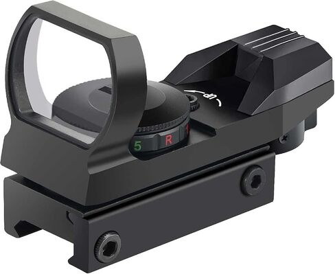 Beileshi Reflex Sight، 4 أنماط شبكية قابلة للتعديل، 5 إعدادات سطوع، نقطة رؤية باللون الأحمر والأخضر مع حامل السكك الحديدية 20 مم in Kuwait