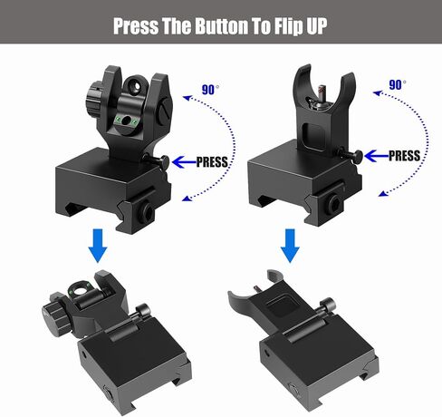 منظار Marmot Flip Up، منظار معدني كامل من الحديد ومنظار قابل للطي من الألياف، منظار CQB ووضع دقيق، منظار بندقية، منظار بندقية in Saudi Arabia