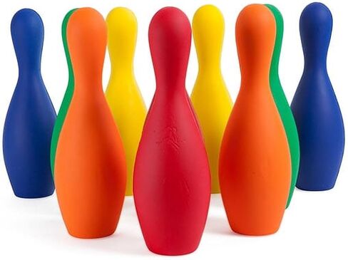 3.67 lbs Foam Bowling Pin Set, Multicolor in Saudi Arabia