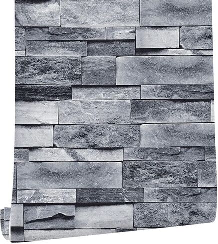 Self Adhesive Wallpaper 3D Simulation Brick Design 6mx45cm PVC Paper Waterproof for Decoration in Saudi Arabia