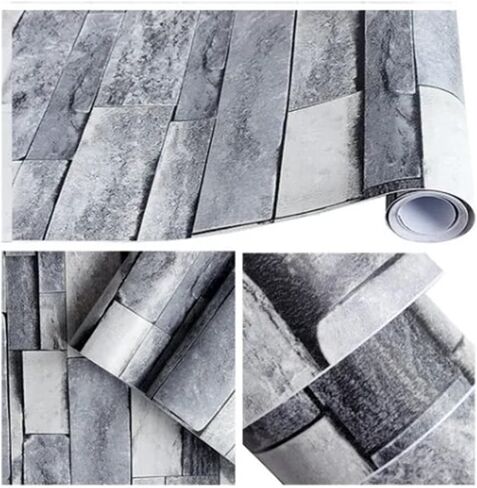 Self Adhesive Wallpaper 3D Simulation Brick Design 6mx45cm PVC Paper Waterproof for Decoration in Saudi Arabia