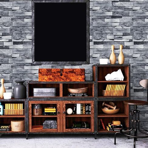 Self Adhesive Wallpaper 3D Simulation Brick Design 6mx45cm PVC Paper Waterproof for Decoration in Saudi Arabia