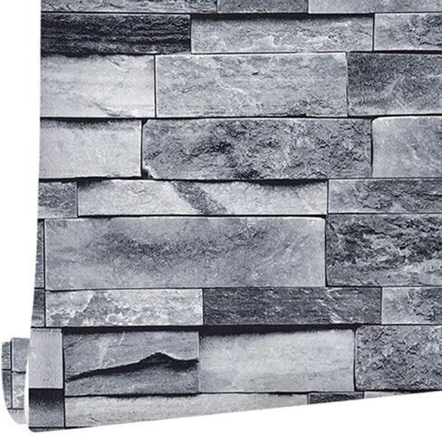 Self Adhesive Wallpaper 3D Simulation Brick Design 6mx45cm PVC Paper Waterproof for Decoration in Saudi Arabia