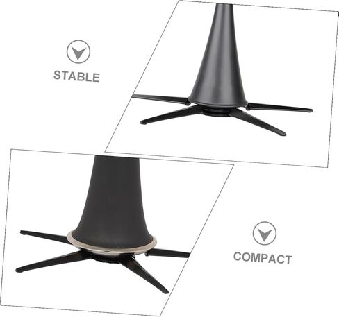 حامل كلارينيت معدني قابل للطي بخمسة أرجل للمبتدئين والمحترفين، دعم ثابت مع قاعدة ABS متوافقة مع أنواع مختلفة in Kuwait