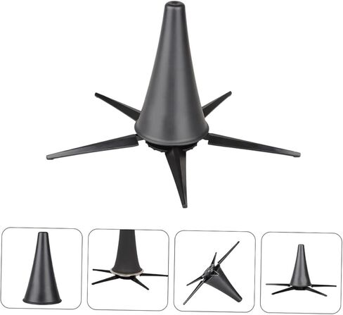 حامل كلارينيت معدني قابل للطي بخمسة أرجل للمبتدئين والمحترفين، دعم ثابت مع قاعدة ABS متوافقة مع أنواع مختلفة in Kuwait