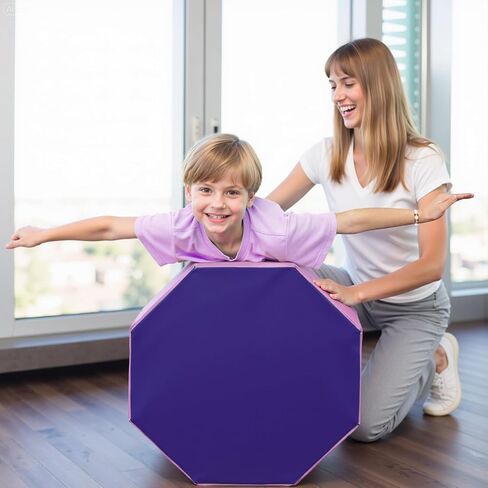 PayLessHere Octagon Tumbler Octagon Mat Gymnastics 24.4" x 25.6" Gymnastic Equipment Mat Tumbling Mats for Gymnastics Gym Fitness Home in Saudi Arabia