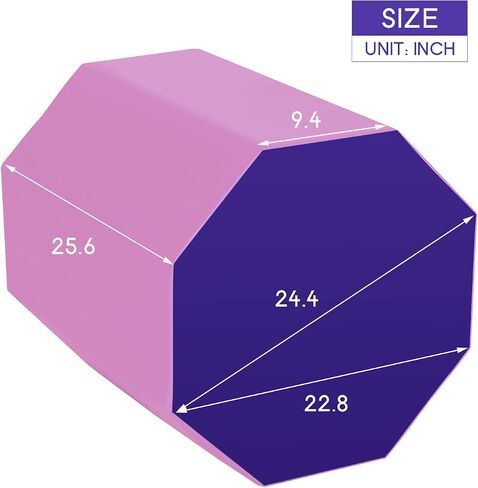PayLessHere Octagon Tumbler Octagon Mat Gymnastics 24.4" x 25.6" Gymnastic Equipment Mat Tumbling Mats for Gymnastics Gym Fitness Home in Saudi Arabia