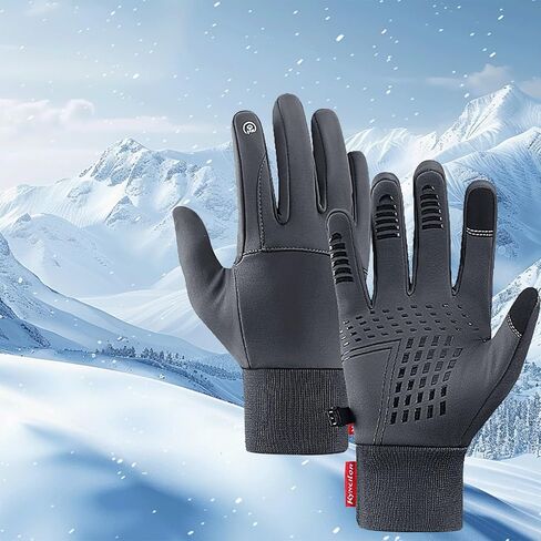 Thermal Winter Gloves with Non-Slip Grip Touchscreen Fingers for Outdoor Sports in Saudi Arabia