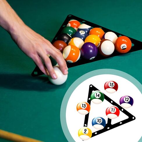 6 Pcs Billiards Ball Rack, 8 9 10 Ball Rack Pool Triangle Billiards Accessories Pool Table Accessories in Saudi Arabia
