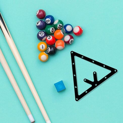 6 Pcs Billiards Ball Rack, 8 9 10 Ball Rack Pool Triangle Billiards Accessories Pool Table Accessories in Saudi Arabia