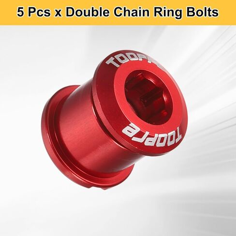 HARFINGTON Double Chain Ring Bolts Aluminum Alloy Bicycle Crankset Nuts Chainwheel Screws for Road Bike Mountain Bike in Saudi Arabia